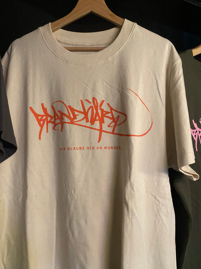 Retro Shirt - Brandhärd - Egg white